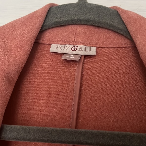 Salmon colored ultra suede jacket - Picture 4 of 4